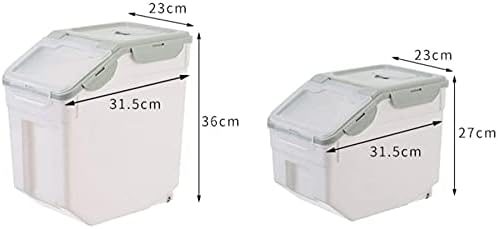 contêiner de armazenamento de armazenamento de alimentos Arroz de arroz de arroz doméstico Cilindro de arroz selado Caixa de