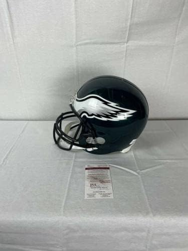Nelson Agholor autografado assinado Eagles Réplica em tamanho real capacete JSA COA - Capacetes NFL autografados