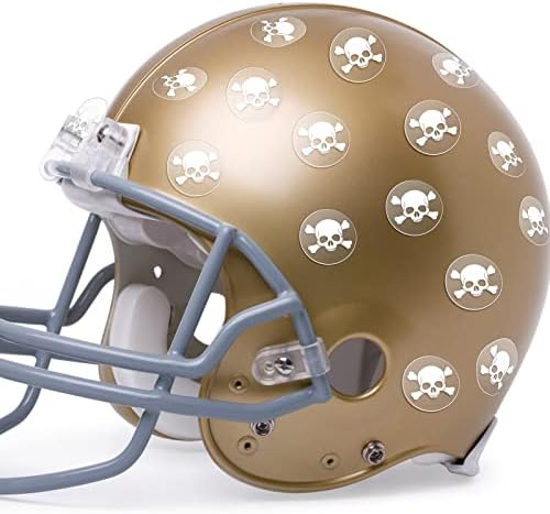 Adesivos de capacete de capacete do crânio adesivos de capacete de beisebol de futebol 1-1/9 '' adesivos de capacete de
