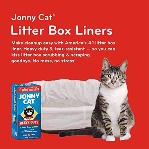 Jonny Cat pesado jumbo lixo resistente a caixas de areia de lixo, 5 contagem