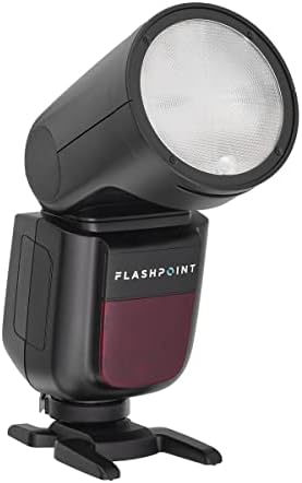 Canon EOS R5 Corpo de câmera digital sem espelho-com flashpoint zoom li-on x r2 ttl na câmera redonda flash speedlight