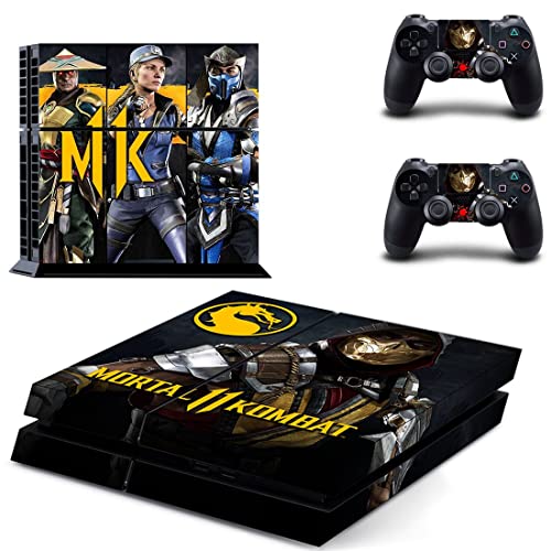 Para PS5 Digital - Game Ninja Mortal Melhor Guerra Kombat X PS4 ou PS5 Skin Skin para PlayStation 4 ou 5 Console e Controladores Decalque