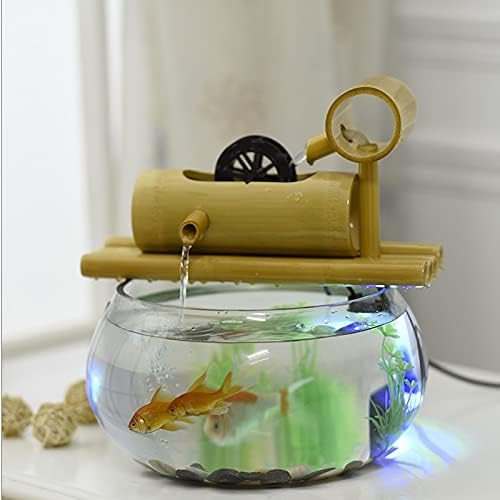 n/um pequeno tanque de peixe de vidro de vidro Ecological Desktop Aquarium crianças preguiçosas