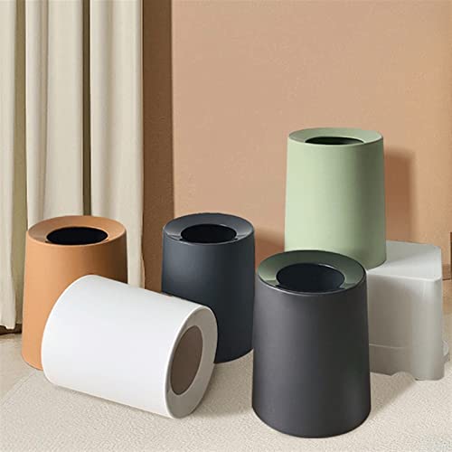 Dypasa 10L/12L Lixo de grande capacidade pode quarto doméstico, vaso sanitário, lixo de cesta de papel duplo-bucket