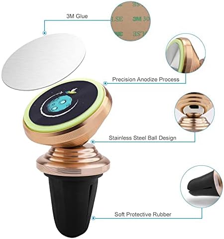 Astronauta Uround Orbit Planet Planet Clip Magnetic Car Cell Telenting Mount With todos os smartphones