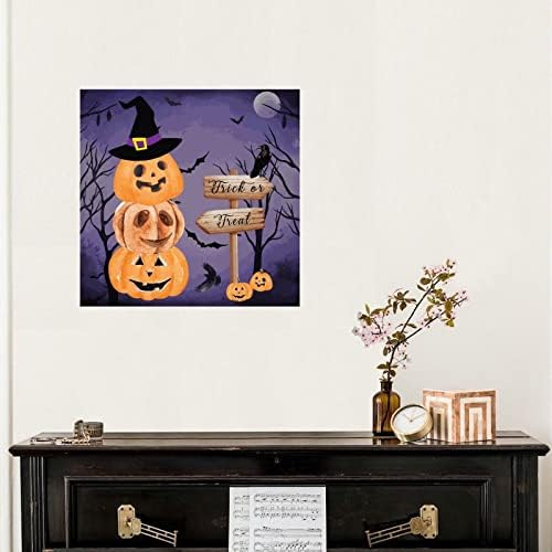 Citações de parede de vinil adesivos Decorações de Halloween Truque ou Tratar murais de parede positivos decoração de casa Pumpkin Scary Ghost Bat Wall Stick para Kids Room Car Sofá ao ar livre