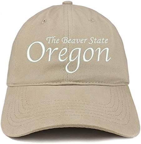 Loja de vestuário da moda Oregon O Beaver State bordou algodão Capt Ajuste Cap Dad Hat Dad
