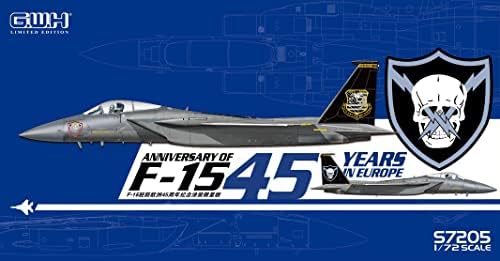 グレート ウォール ホビー Great Wall Hobby S7205 1/72 F-15C Force Aérea dos EUA na Europa Modelo de plástico de pintura de 45