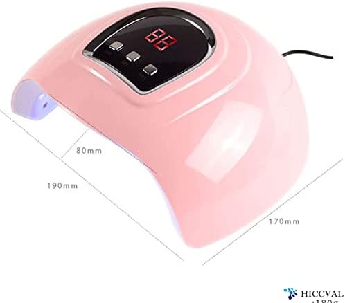 Hiccval 54W Pro Polishy Secador LED Gel Gel Manicure Timer Multi-Gear Light Dual Secy Dree Unhas Sequeador grande