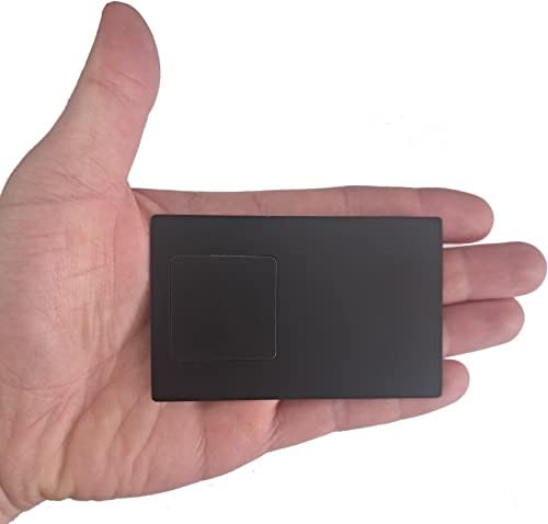 Cartão de visita digital de metal theGreen NTAG213 NFC Aço inoxidável Black Matte Card, 144 Bytes Works com todo o