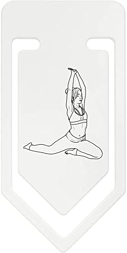 Azeeda 141mm 'Yoga Stretch' Giant Plastic Paper Clip