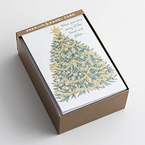 Dayspring Tree to Cross - 18 Cartões de Natal Premium - Edição Especial, Multi, 4 3/4 x 6 7/8