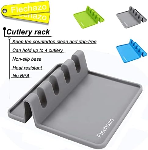 Silicone Kitchenware utensília de cozinha Mat-multi-bon Rack para bancadas de cozinha, talheres com pingo, adequado
