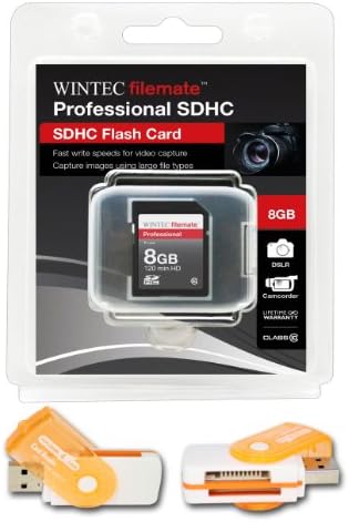 8 GB Classe 10 SDHC High Speed ​​Memory Card para Canon PowerShot Kiss x3. Perfeito para filmagens e filmagens contínuas