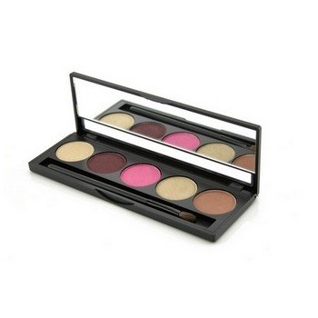 Jolie Micro Fine Mineral 5 Shade Eyeshadow Compact w/pincel - Diva