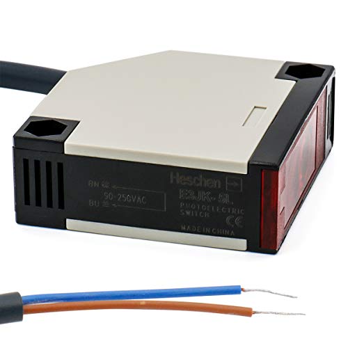 Interruptor do sensor fotoelétrico de Heschen E3JK-5DM1-5L AC 90-250V Tipo de bijeção Distância de detecção 5 metros 5 metros