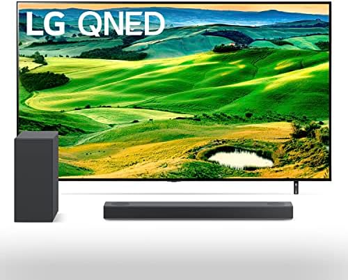 LG de 75 polegadas de 75 polegadas QNED80 Series 4K Smart TV com Alexa integrado 75qned80uqa S75Q 3.1.2ch Barra de som com dolby atmos dts: x, hi-rles áudio, meridian, hdmi earc, 4k Pass thru w/dolby visão