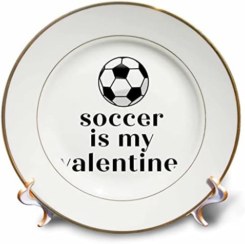 3drose Rosette - Citações dos namorados - futebol é meu vakentine - placas