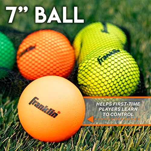 Franklin Sports Lacrosse Balls - Bolas de lacrosse de borracha macia para crianças - Perfeito para iniciantes e jogadores pela primeira vez - Construção mais suave e menor do que as bolas de regulamentação - cores brilhantes
