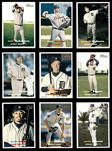 2006 Topps Heritage Detroit Tigers quase completa o conjunto Detroit Tigers NM/MT Tigers