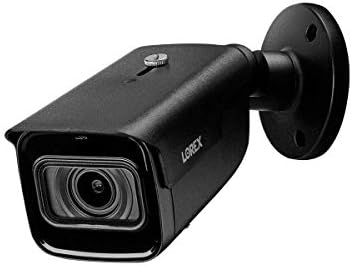 LOREX LNB9282B 4K Câmera de Segurança Motorized Varifocal IP Varifocal Black com zoom óptico 4x e gravação em tempo real de 30fps, Visão noturna de 150 pés, IP67, preto, somente câmera, 4pk
