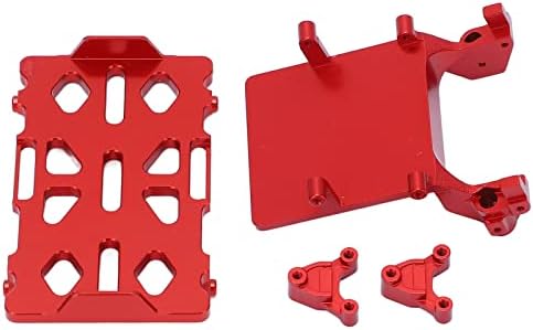 Kit de bandeja de bateria, bandeja de bateria de liga de alumínio com torre de choque traseiro de suporte ESC disponível para caminhão axial de carro SCX24 1/24 RC