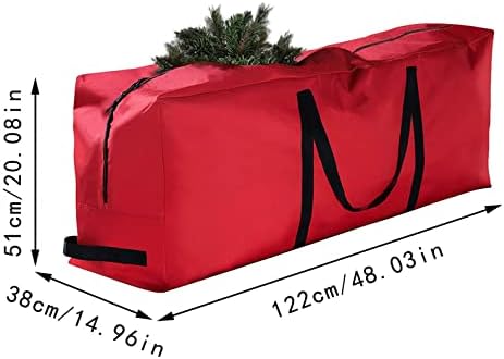 Tote de armazenamento de Natal, bolsa de armazenamento de armazenamento longo armazenamento pesado armazenamento de árvore