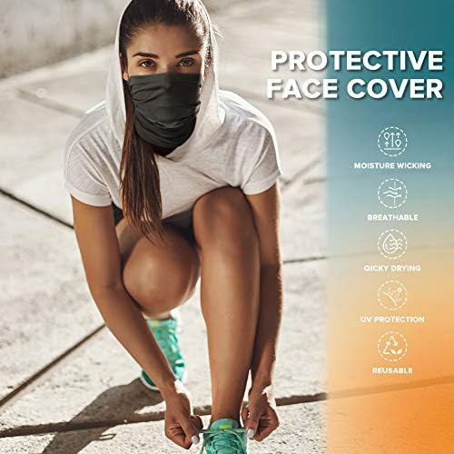 2 máscara de máscara de face máscara de pescoço de pescoço Bandanas reutilizáveis ​​Tubos UV Proteção de cabeça Balaclava Esporte ao ar livre para homens e mulheres