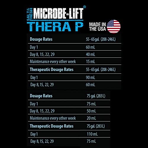 Micróbio-Lift Theraph16 Tremepio de peixe Tratamento para aquários e tanques de água doce e de água salgada, 16 onças