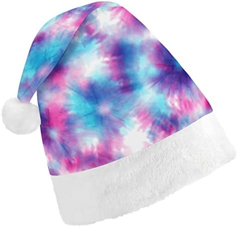 Tie Dye Funnic Chattle Hat de Papai Noel Chapé