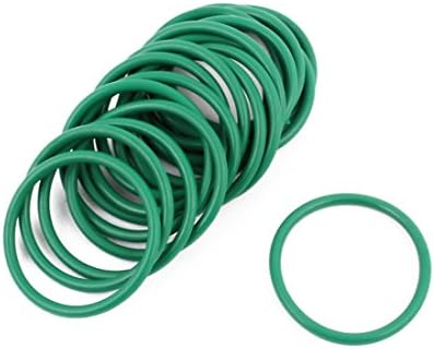 Aexit 20pcs vedações verdes e o-rings 25mm x 1,9 mm Resistência ao calor resistente a óleo NBR NBR NITRIE