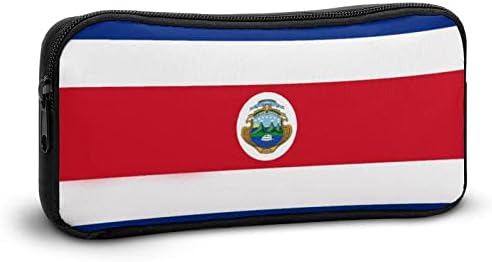 Costa Rica Flag Case Lápis Caixa de caneta Bolsa de maquiagem de artigos de artigos de papelaria