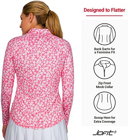 Jofit Apparel Feminino Athletic Clothing UV Mock for Golf & Tennis