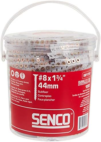 Senco 08f175y duraspin 8 por 1-3/4 piso para parafuso coletado de madeira