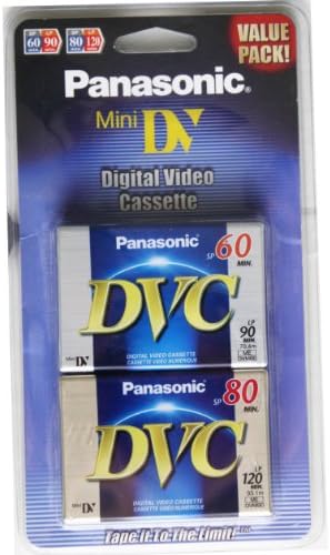 Cassete de vídeo digital Mini Panasonic - Pacote de Valor!