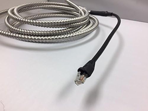 50 pés. BX MC MC blindado Cat6 Externo Ethernet Wire Profied Rodent Proof RJ45- RJ45 UV