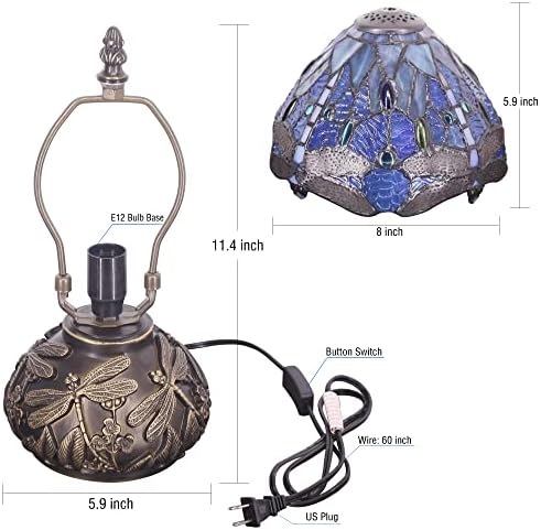 RhLamps Small Tiffany Lamp W8H11 INCLEME