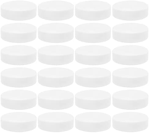 Tampas de jarra de pedreiro de plástico de boca regular, sem revestimento; Tamanho padrão 70-450 Capas de plástico brancas para