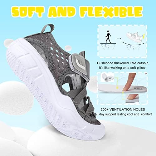 Junt -se à criança meninos sapatos de água meninos de meninos respiráveis ​​qucik tênis de água seca esportes sandálias