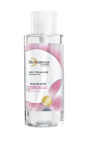 A essência biológica é bio tesouro Sakura Tea Micelar água 90ml -Tanto remove a maquiagem: com micelas que absorvem e limpam maquiagem