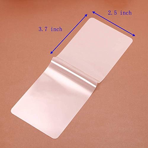 Sometkxy 150 peças brancas 2,5x3.7 polegadas transparentes laminating térmico universal bolsas premium filmes para laminator