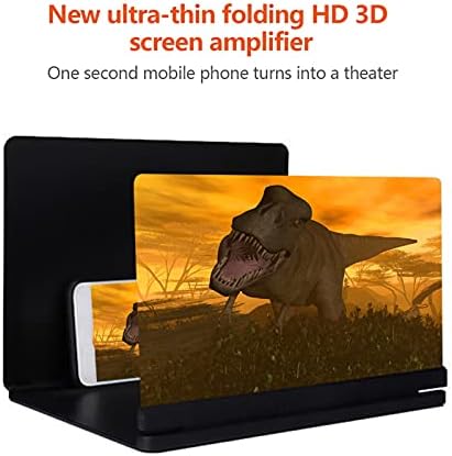 Walnut Movie Movie 12 polegadas Tela celular Screen 3D Ligna dobrável Curvido Filme de smartphone A amplificação do projetor Stand Stand Suporte