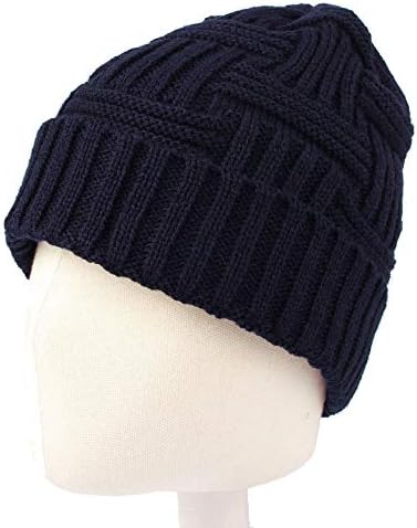 Withmoons Fleece laded Knit Beanie Winter Hat Slouchy Watch Cap Hz50031