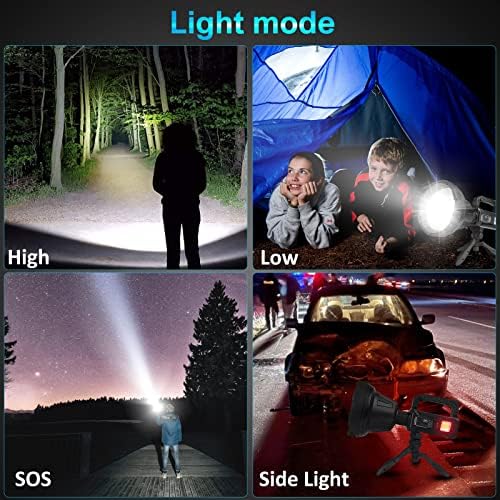 FOLETO Recarregável lanternas de destaque LED 150000 lúmens altos, atualizados XHP90.2 Super Bright Witch With 4