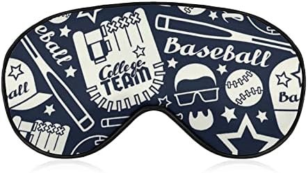 Beisebol máscara de olho de beisebol para dormir macia tampa dos olhos com cinta ajustável Eyeshade noturna para homens