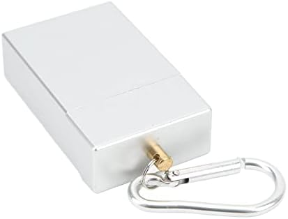 Cinzelo de bolso portátil com acessórios de mesa de montanhismo Ashtrays fivela, bolso de bolso mini suporte de cigarro em aço