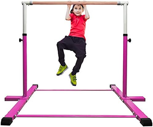 SL Power Gymnastic Kip Bar, bar horizontal para crianças juniores, altura ajustável de 3 'a 5
