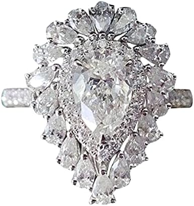 Anéis de casamento e noivado para mulheres noivado A noiva do anel de jóias do anel para mulheres para namorada Mulheres especiais