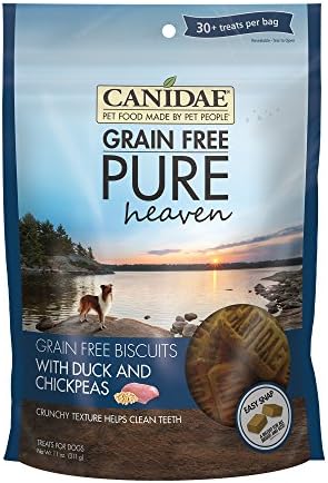 Canidae Pure Heaven Free Dog Treat Biscoits, com pato e grão de bico, 11 onças