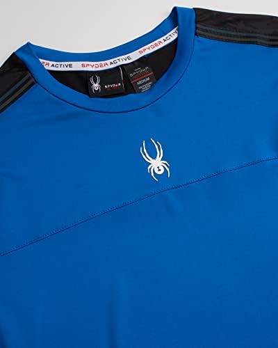 Camiseta atlética masculina do Spyder - 2 pacote de pacote de manga curta de manga curta
